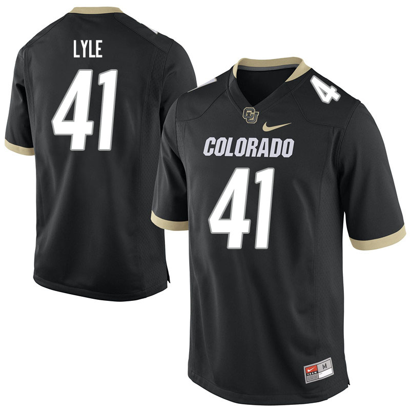 Men #41 Anthony Lyle Colorado Buffaloes College Football Jerseys Sale-Black